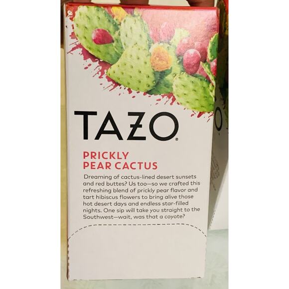 Tazo Prickly Pear Cactus Herbal Tea 3x Boxes 16 Count Each Exp 04/2027 - Picture 4 of 6